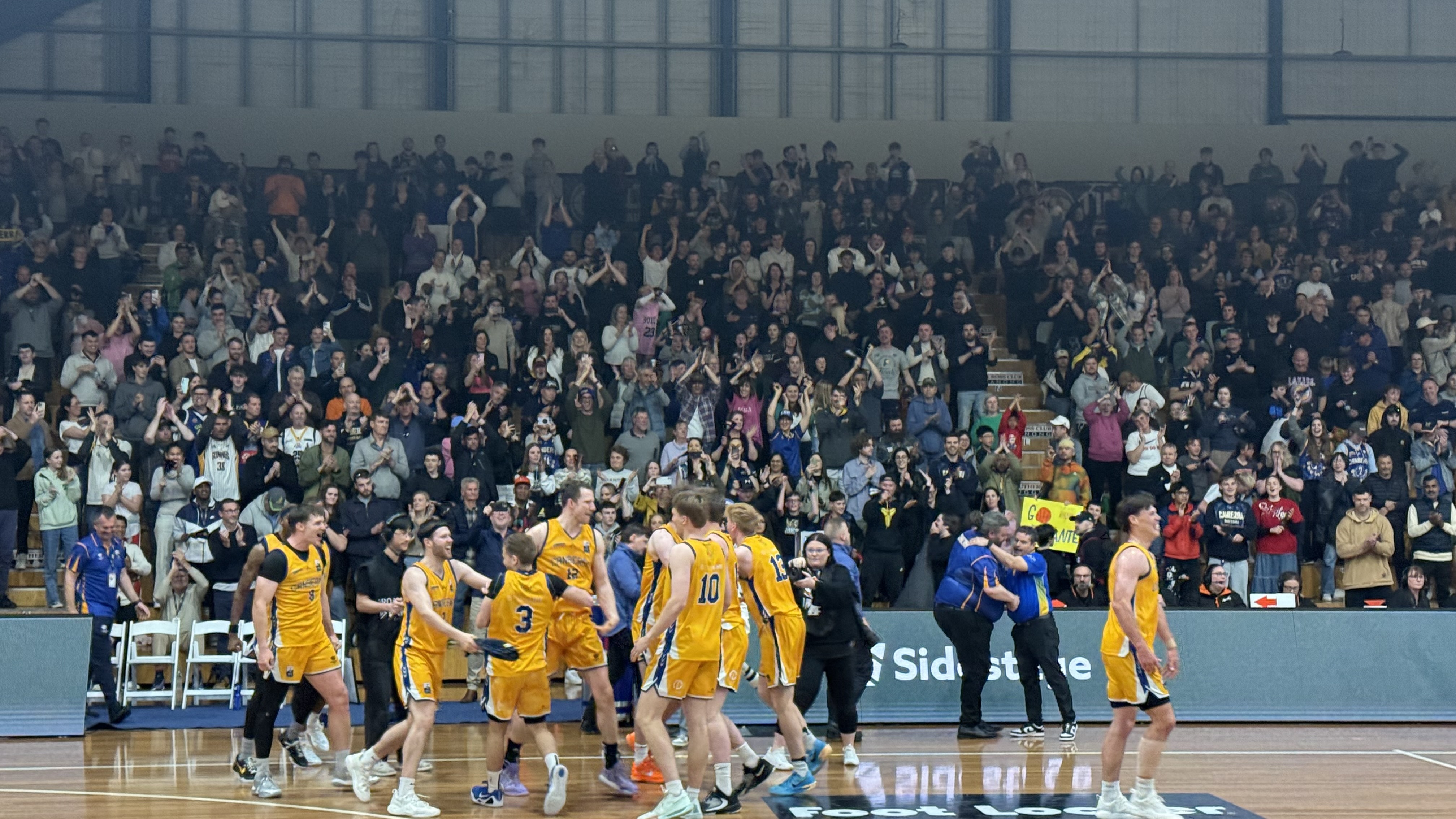 Canberra Gunners semi-pro basketball — match-day operations